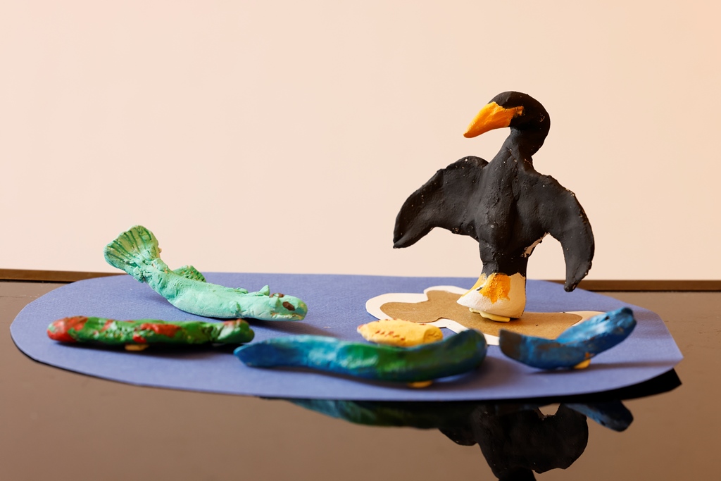 Les poissons et le cormoran